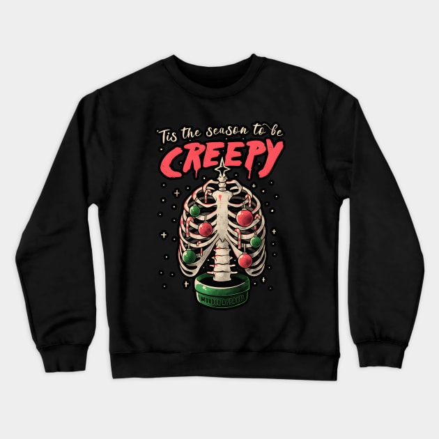 Creepy Christmas Crewneck Sweatshirt by HandNull